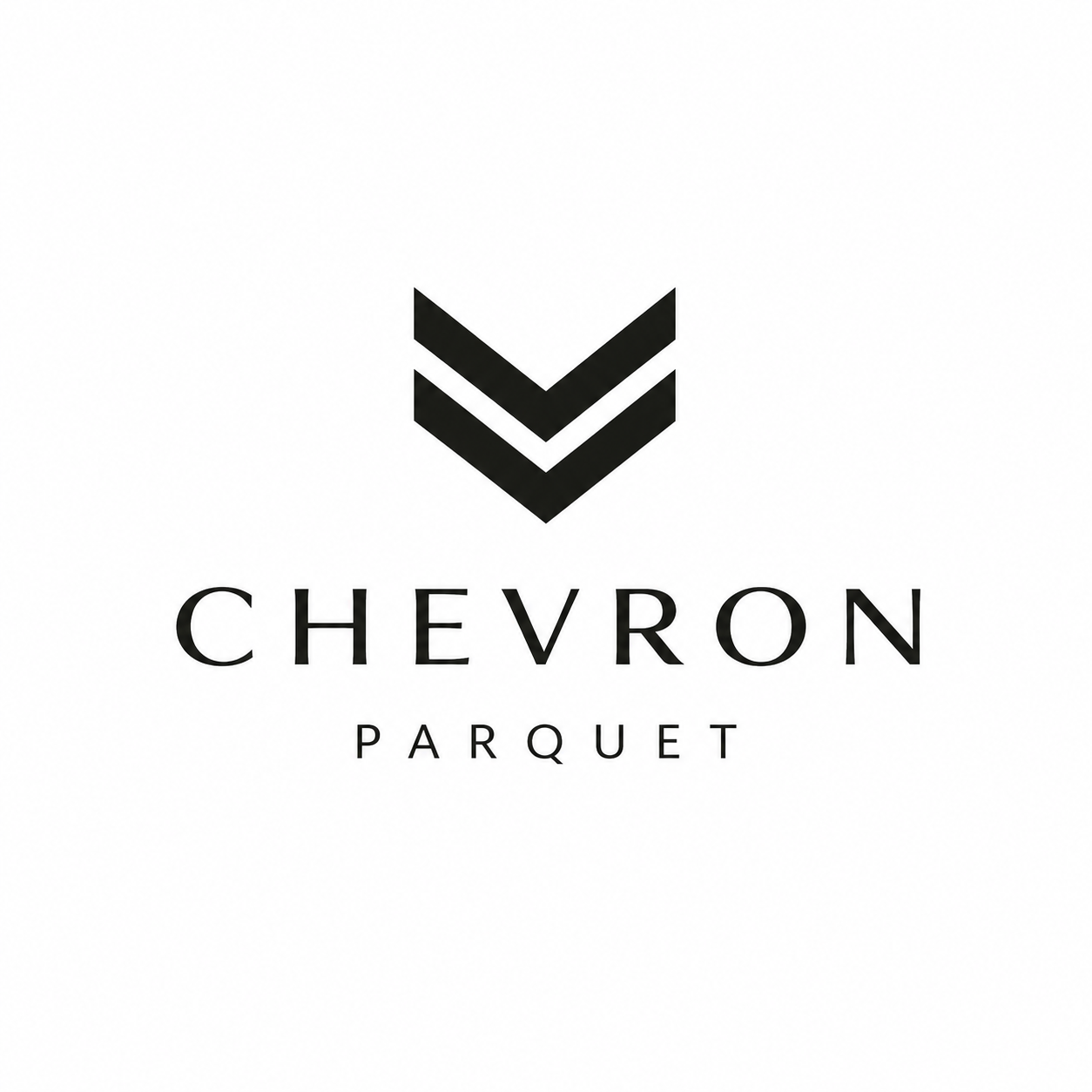 Chevron Parquet premium chevron flooring logo